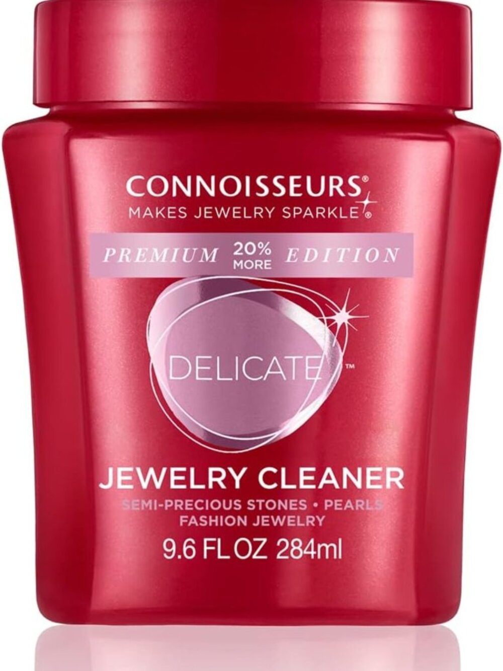 Premium Jewelry Cleaner - 9.6oz Value Size for Fine, Silver & Delicate Pieces